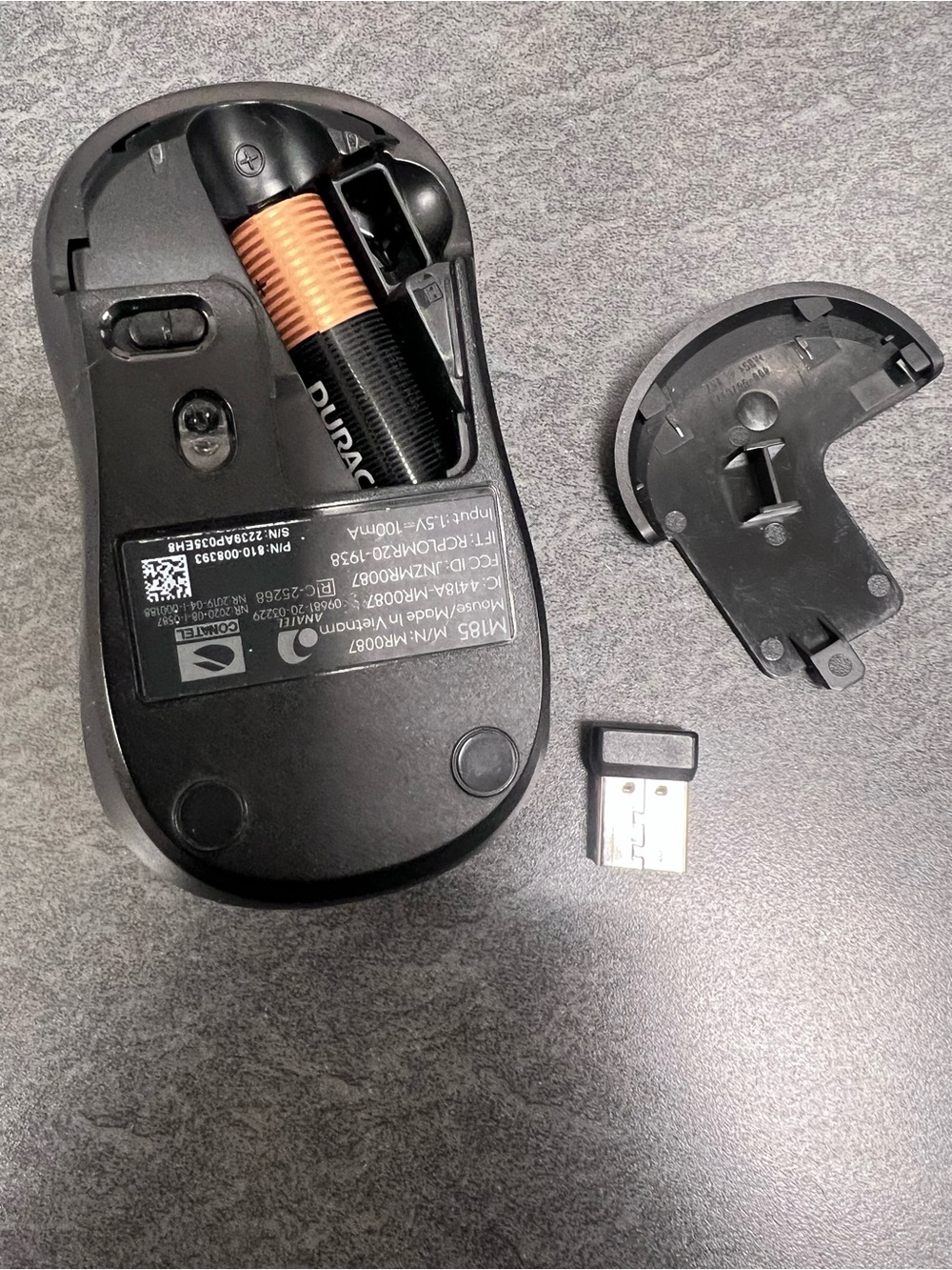 Logitech Black Wireless USB Optical Mouse - Picture 3 of 4